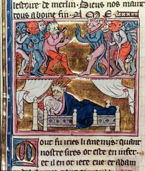 Ms Fr. 95 fol.113v Rat der Dämonen, aus 